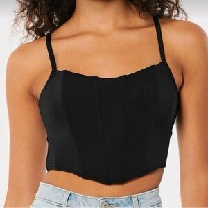 Gilly Hicks Black Strappy Crop Top